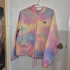 Reversible Tie Dye And Pink Windbreaker